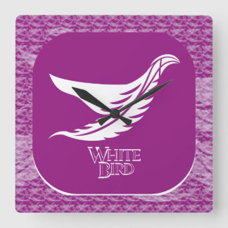 HORLOGE CARRÉE LOVE WHITE BIRD BY MASANSER