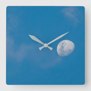 Horloge Carrée Lune matinale   Zambie, Afrique