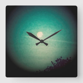 Horloge Carrée Lune tachetée