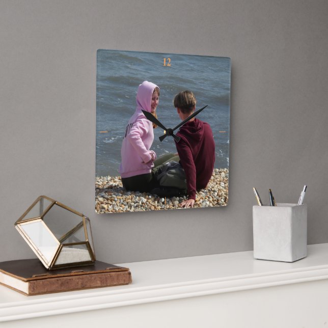 Horloge Carrée Lyme Love. (Bureau)