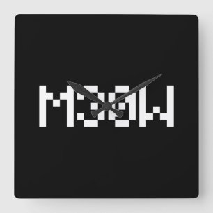 Horloge Carrée M30W [Leetspeak Animal Sounds]