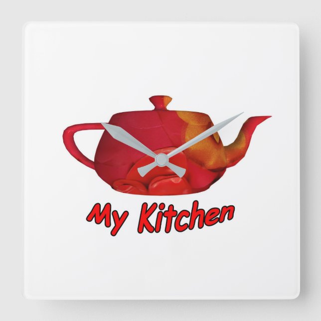 Horloge Carrée Ma cuisine (Recto)