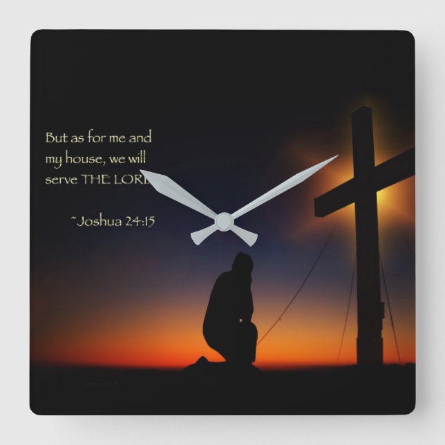 Horloge Carrée Ma maison (Recto)