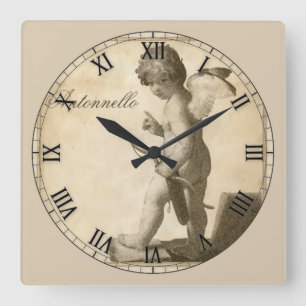 Horloge Carrée Magnifique Chiffre romain antique