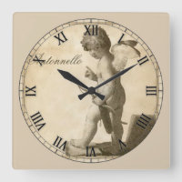 Magnifique Chiffre romain antique Cherub