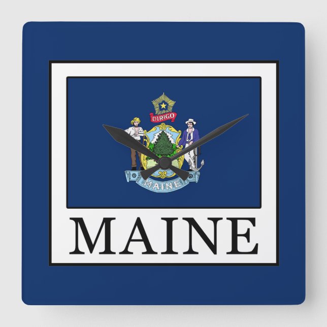 Horloge Carrée Maine (Recto)