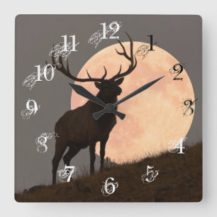 Horloge Carrée Majestic Bull