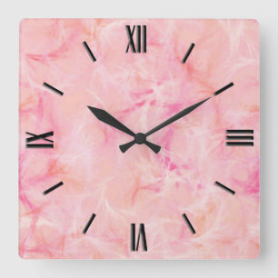 Horloge Carrée Marble swirl