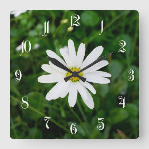 Horloge Carrée Marguerite