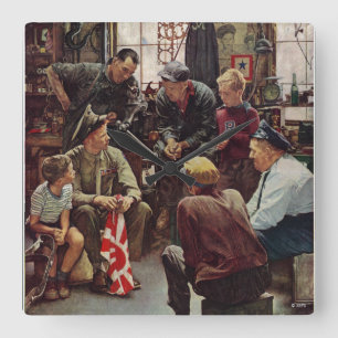 Horloge Carrée Marine