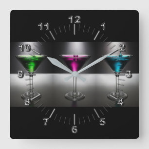 Horloge Carrée Martini