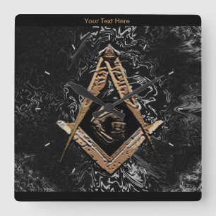 Horloge Carrée Masonic Minds