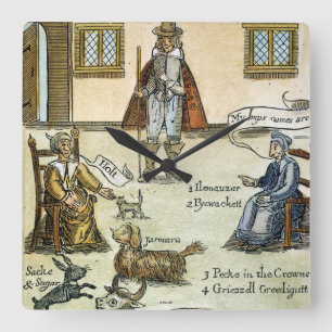 Horloge Carrée Matthew Hopkins (D 1647)