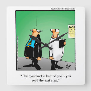 Horloge Carrée Medical/Doctor Humor Wall Clock Gift