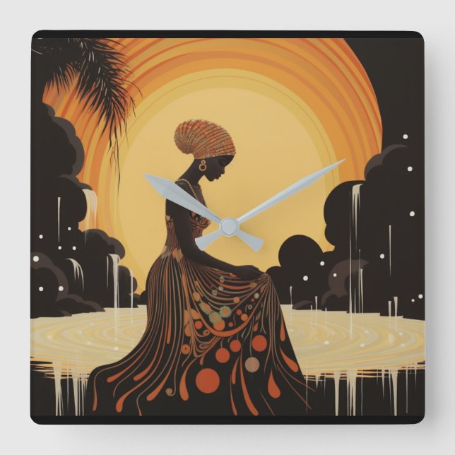 HORLOGE CARRÉE MÉDITATION #3 (Recto)