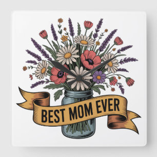Horloge Carrée Meilleure Maman Qui Soit
