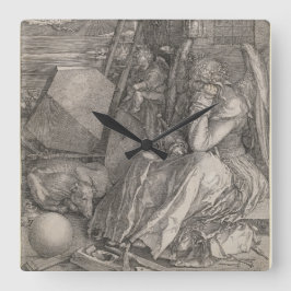 Horloge Carrée Melancholia I, Engraving par Albrecht Durer