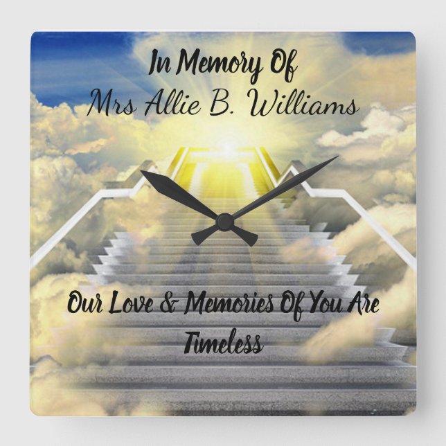 Horloge Carrée Mémorial (Recto)