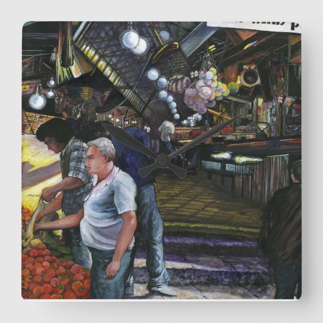 Horloge Carrée Men of Commerce (Recto)