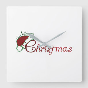 HORLOGE CARRÉE **MERRY NOËL** FERMER