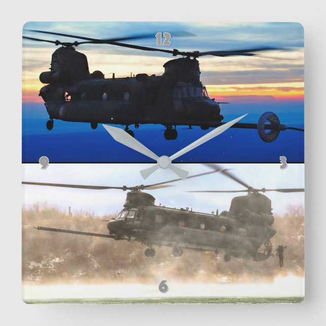 HORLOGE CARRÉE MH-47G CHINOOK (Recto)