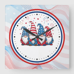 Horloge Carrée Mignons nains de dessin animé USA-68123