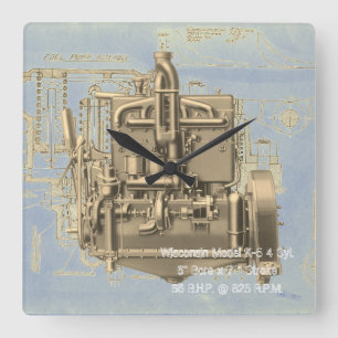 Horloge Carrée Milwaukee Wisconsin Engine Early K