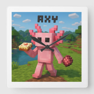 Horloge Carrée minecraft axy