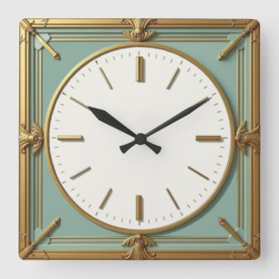 Horloge Carrée Mint Art déco