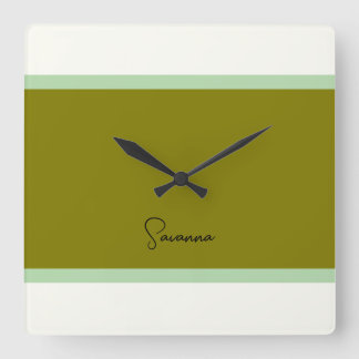 Horloge Carrée Monogramme moderne