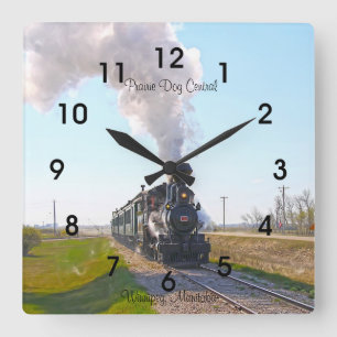 Horloge Carrée Moteur à vapeur central pour chien des Prairies #3