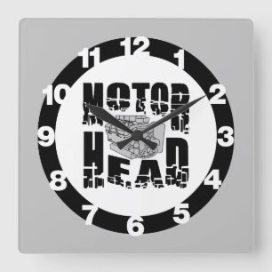Horloge Carrée Moteur de tête