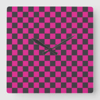 Motif à carreaux magenta et fumée
