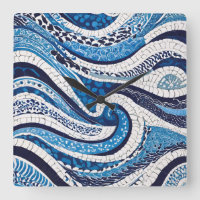 Motif blanc bleu 05