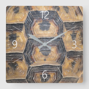 Horloge Carrée Motif de la tortue