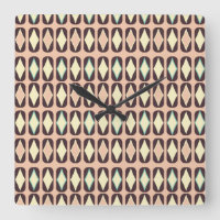Motif géométrique sans couture en feuille brun fon