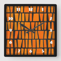 Motif tribal d'Afrique orange et noire