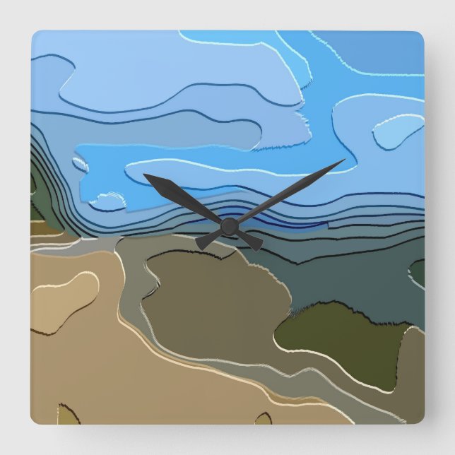 HORLOGE CARRÉE MOUNTAINS (Recto)