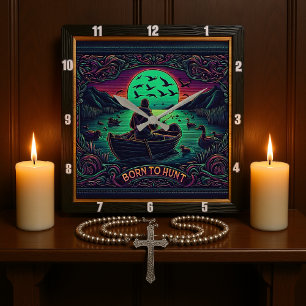Horloge Carrée Né à la sérénité de Hunt Hunter