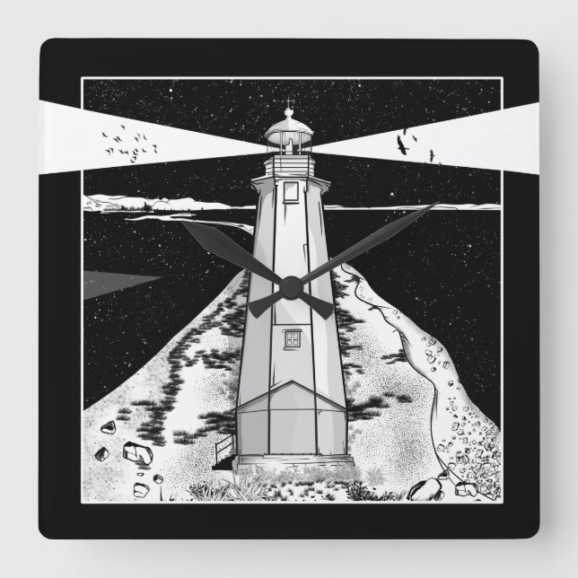 Horloge Carrée Nelson Boulder Bank (Recto)