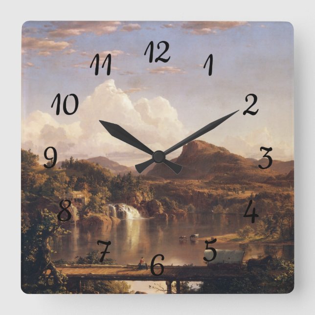 Horloge Carrée New England Scenery Frederic Edwin Church (Recto)
