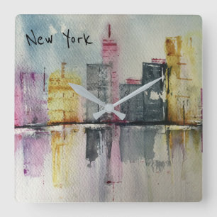 Horloge Carrée New York NYC Skyline Cityscape