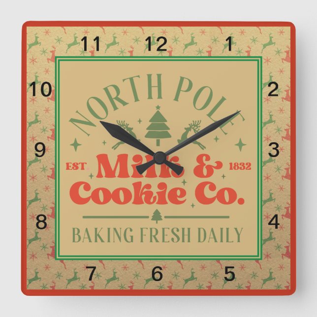 Horloge Carrée North Ple Milk and Cookie Co. (Recto)