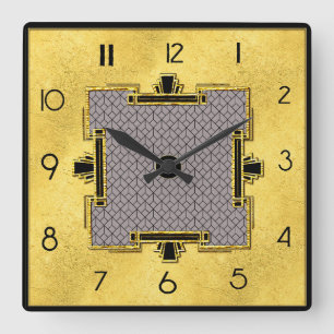Horloge Carrée Nouveau Carré Art déco