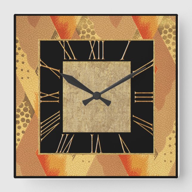 Horloge Carrée Nouveau style Art déco (Recto)