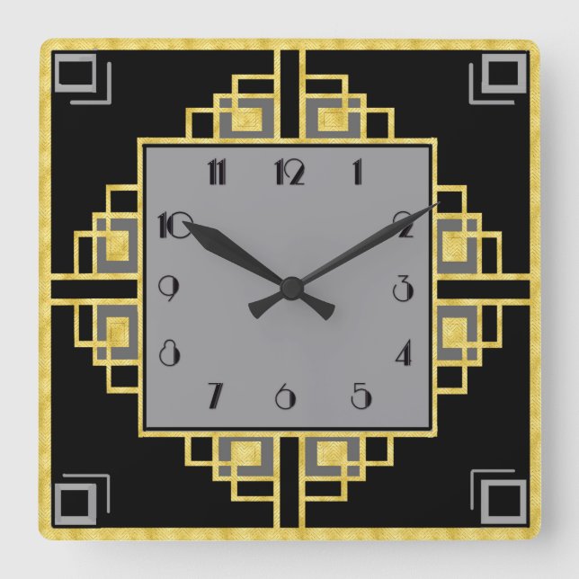 Horloge Carrée Nouvelle déco (Recto)