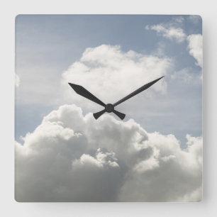 Horloge Carrée Nuages ​​caribéens de rêve 10