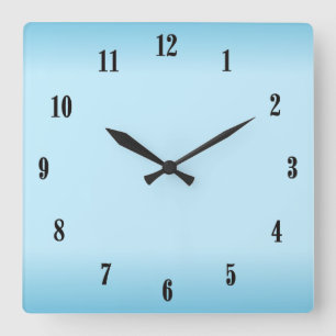 Horloge Carrée Numéro noir de Sky
