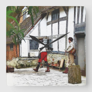 HORLOGE CARRÉE OLD ENGLAND