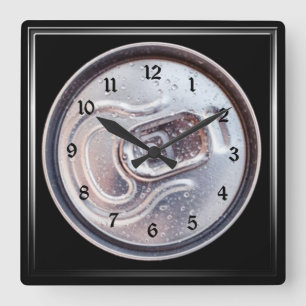 Horloge Carrée Onglet Bière
